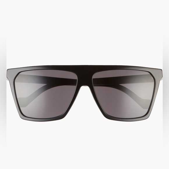 Loewe LW400601 Black 60mm Flattop Square Sunglasses Classic Glam Designer‎